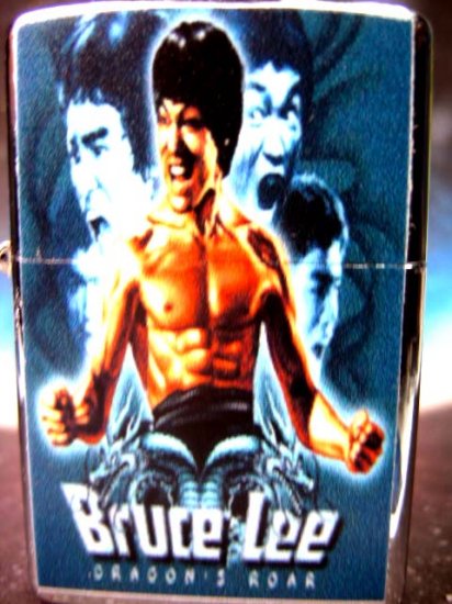 Bruce Lee Kung Fu Dragon Roar Metal Refillable Lighter