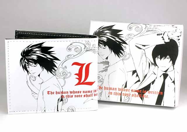 Japan Anime Death Note Light Yagami Wallet & L Wrist Band Set Ref#DN001