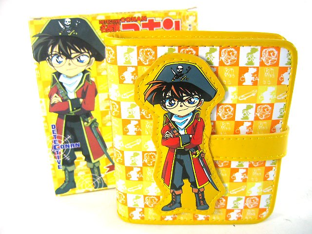 Japan Anime Detective Conan Shinichi Yellow Privates Wallet Ref#DCW001
