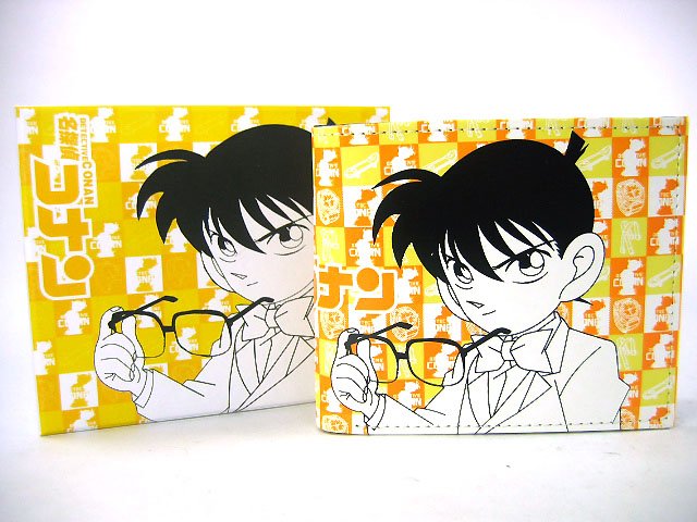 Japan Anime Detective Conan Shinichi Yellow Wallet Ref#DCW002
