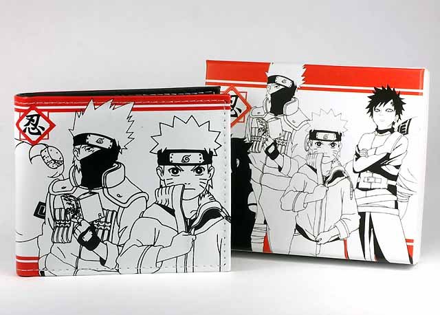 Japan Anime Naruto Kakashi Gaara Wallet Ref#NW