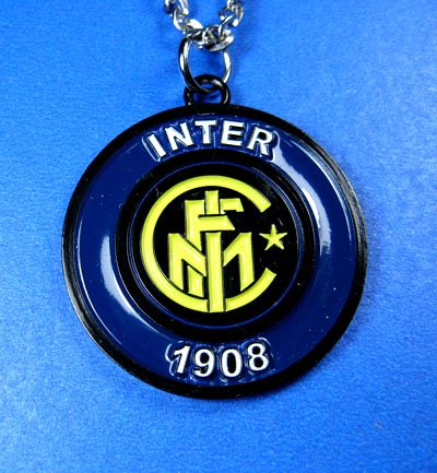 Inter Milanl Football FC Club Sports Colorful Necklace Pendant Free Chain