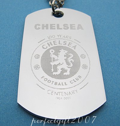 Stainless Steel Chelsea Dog Tag Necklace Pendant