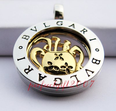 Aquarius Horoscope Zodiac Steel Necklace Pendant