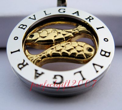 Pisces Horoscope Zodiac Steel Necklace Pendant