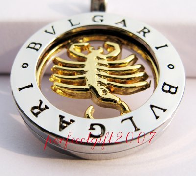 Scorpio Horoscope Zodiac Steel Necklace Pendant