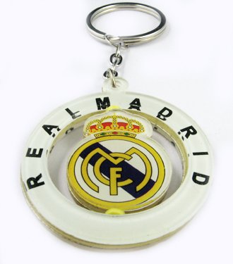 Real Madrid Football FC Rotatable Acrylic Key Chain New