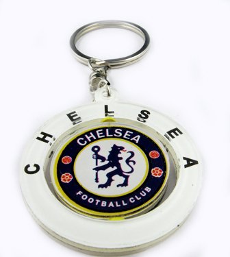 Chelsea Football FC Club Rotatable Acrylic Key Chain Keyring