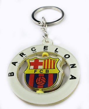 Barcelona Football FC Sport Rotatable Key Chain Keyring