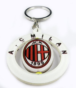 AC Milan Football FC Rotatable Acrylic Key Chain Ring