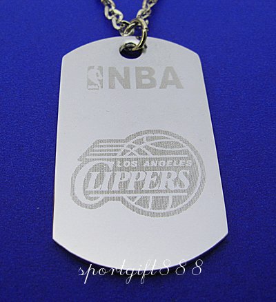 Stainless Steel NBA Club Dog Tag Los Angeles Clippers