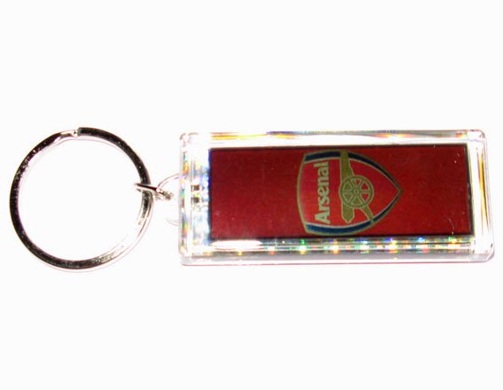 Arsenal FC Club solar powered key chain keyring-LCD
