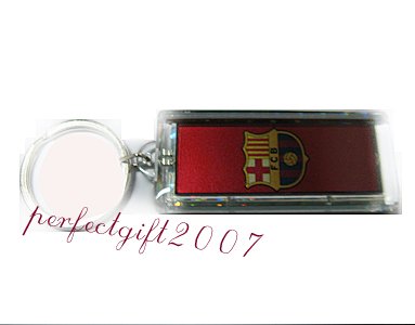 Barcelona FC Club solar powered key chain keyring-LCD