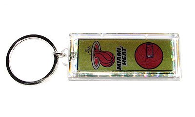 Miami Heat NBA solar powered key chain keyring-LCD