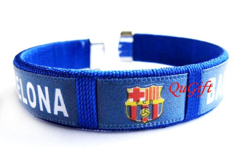 Barcelona FC Club Football Sport Colorful Adjustable Bangle Bracelet Wristband