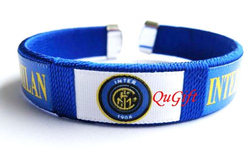 Inter Milan FC Club Football Sport Colorful Adjustable Bangle Bracelet Wristband #2