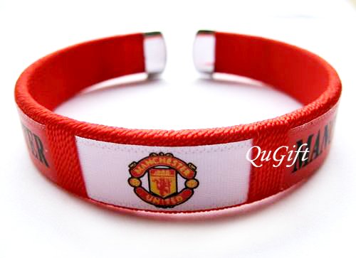 Manchester United FC Club Football Sport Colorful Adjustable Bangle Bracelet Wristband #2