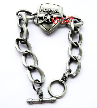 Arsenal FC Club Football Sports Bangle Bracelet Metal Wristband