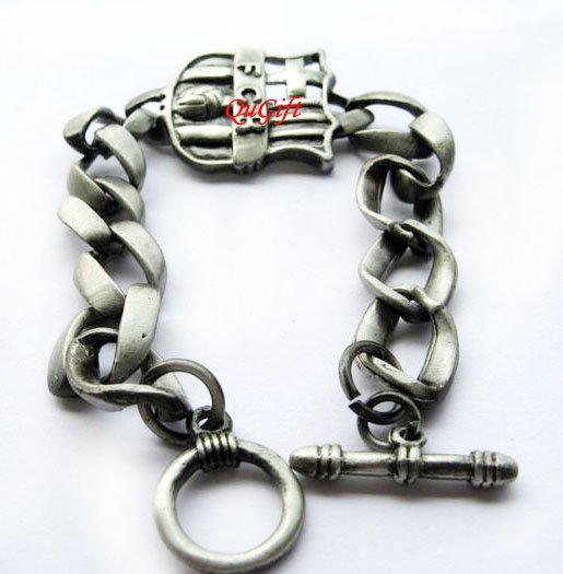 Barcelona FC Club Football Sports Bangle Bracelet Metal Wristband