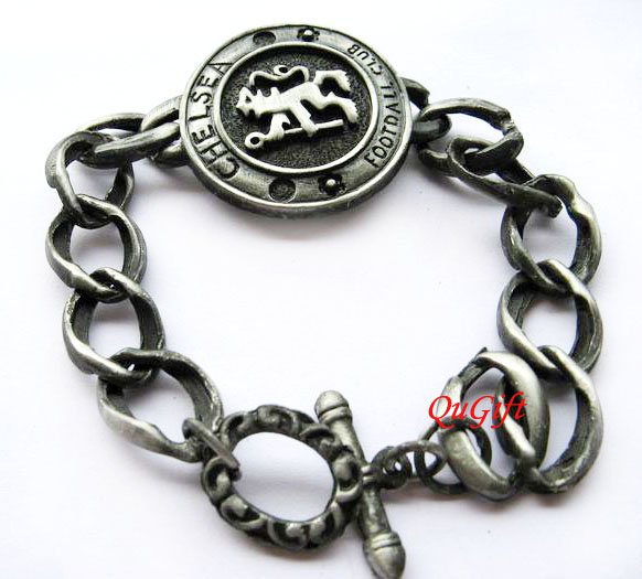 Chelsea FC Club Football Sports Bangle Bracelet Metal Wristband