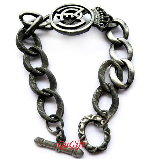 Real Madrid FC Club Football Sports Bangle Bracelet Metal Wristband