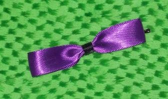 Purple and Black bow