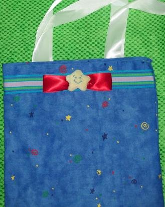 Super Duper Cute Rainbow Star Tote With Plushy Start On Front