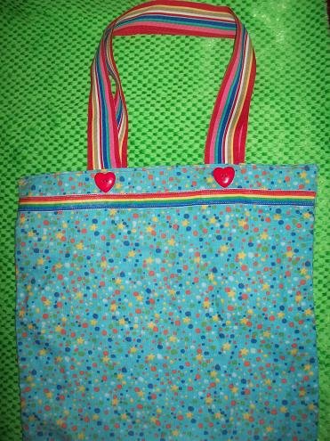 Rainbow Hearts,Stars and Stripes OH MY! tote
