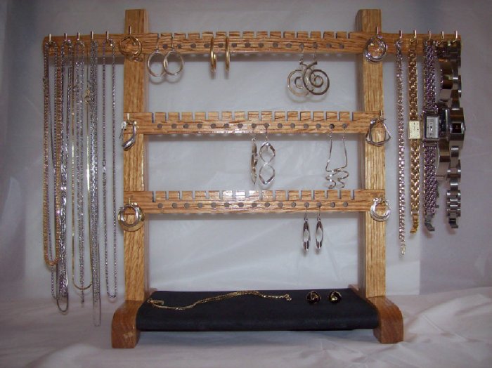 Jewelry Rack - Small Oak