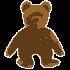 Black and Orange Halloween Bear