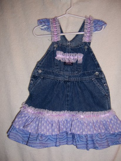 Purple, pink and white sundress , bonnet size 2