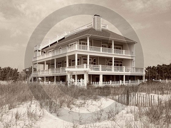 Beach House - 4017 - 8x10 Framed Photo