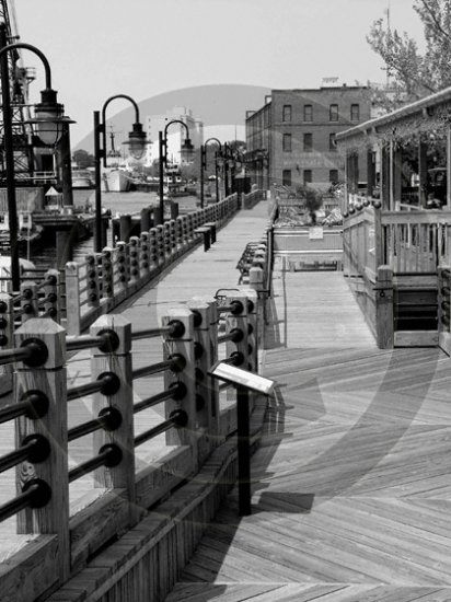River Walk - "The George  - 3001 - 11x17 Framed Photo