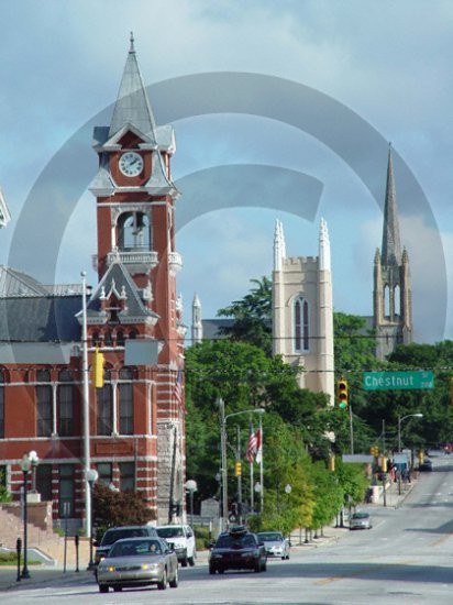 The Three Steeples - 3071 - 8x10 Photo