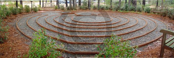 Labyrinth at the Hospice Care Center - 8029 - 8x10 Photo