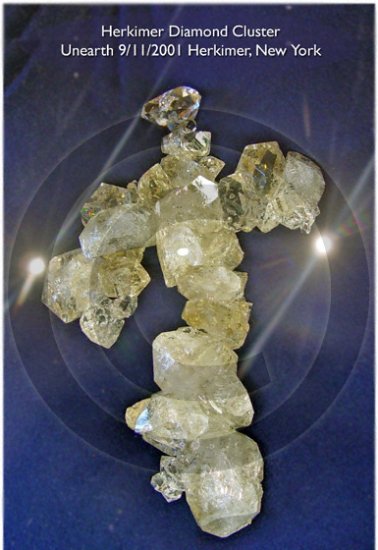 Herkimer Diamond Cluster - 9/11/2001 - 6002-3 - 8x10 Photo