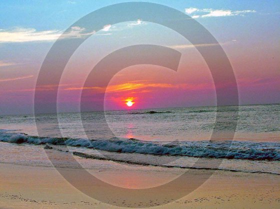 Sunrise Wrightsville Beach - Johnnie Mercer's Pier - 1002 - 8x10 Framed Photo