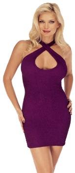 Criss-Cross Puckered Lycra Dress