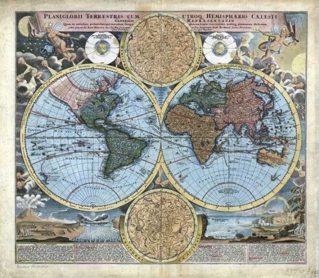 1716 Baptist Homann World Map—Reproduction
