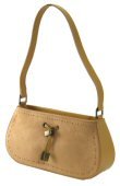 Suede-like Handbags with Front Stitched Design