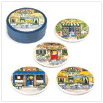 French Cafe Coaster Set