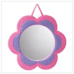 Plush Flower Mirror