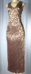 Flower Print Evening Dress
