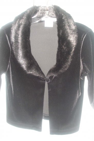 Black jacket with fur