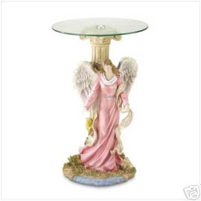 Guardian Angel Glass Tabletop - home furnishings - angel decor