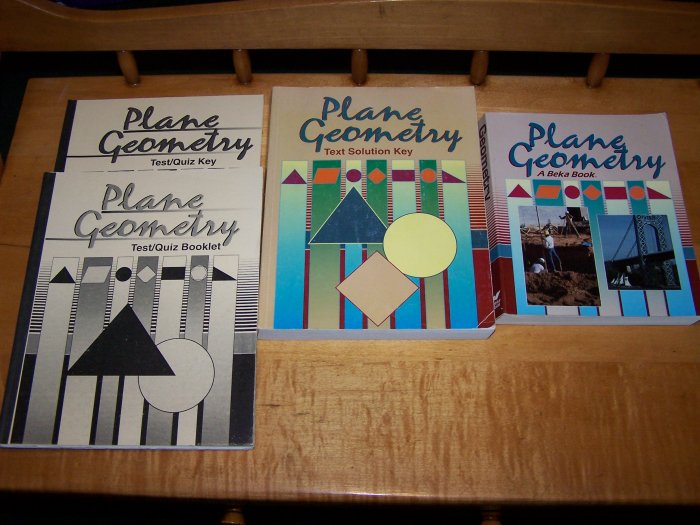 Abeka A Beka Plane Geometry 4 books