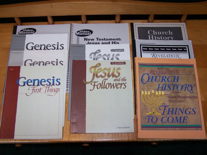 Abeka A Beka Bible: Church History, N.T., Genesis