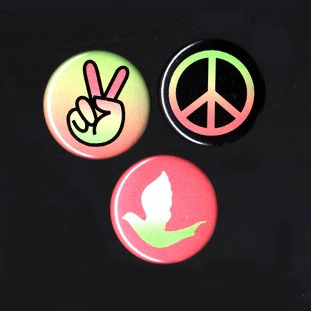 Peace Buttons (Set of 3)