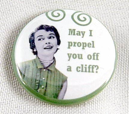 Propel Off Cliff Button