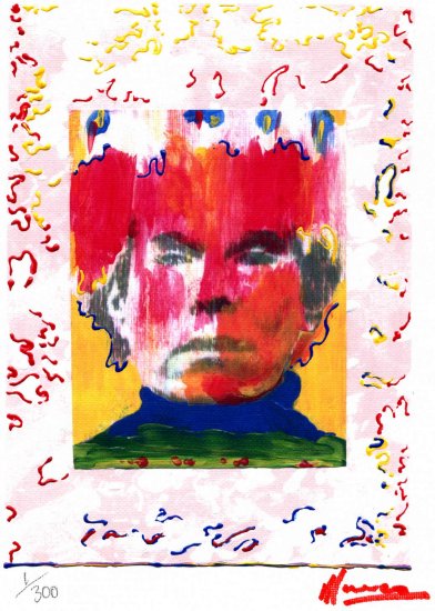 ANDY WARHOL PORTRAIT Limited Edition 1/300 Original print READY TO HANG WRAPPED CANVAS